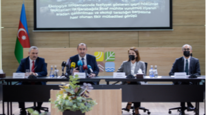 Qarabağda ətraf mühitə vurulmuş zərərin aradan qaldırılması və ekoloji tarazlığın bərpası müzakirə edilib - FOTO 