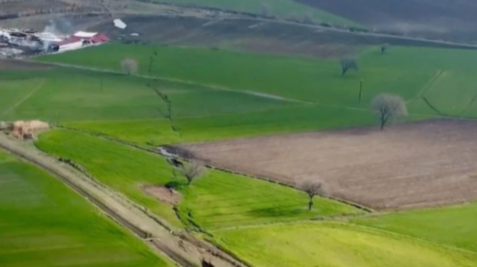 Kahramanmaraşda qırılma xəttinin havadan görüntüləri yayımlandı - FOTO - VİDEO 