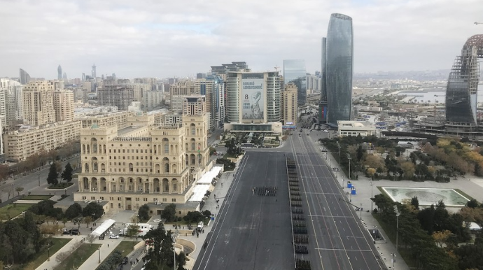 Azərbaycan və Türkiyə prezidentləri Zəfər paradında iştirak edir - VİDEO