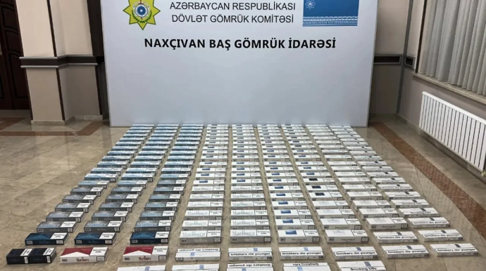 Naxçıvanda külli miqdarda nişanlanmamış siqaretlər aşkar edildi 