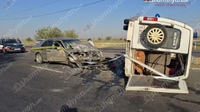 Ermənistanda qəza olub - Yaralananlar var 