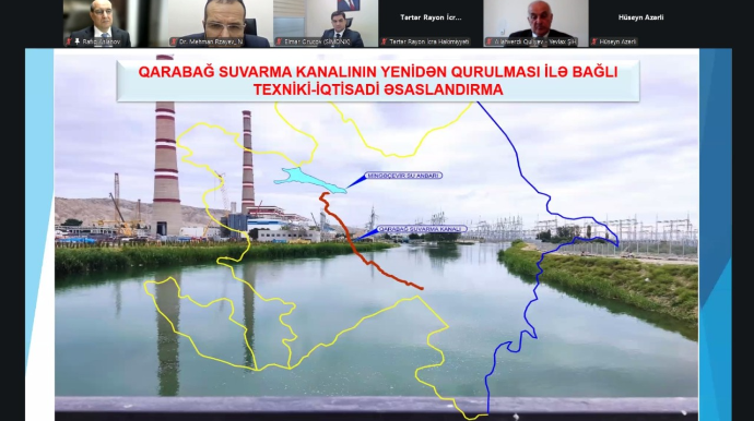 Qarabağ suvarma kanalı yenidən qurulur - FOTOLAR 