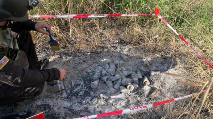 Sumqayıtda artilleriya mərmiləri tapıldı - VİDEO