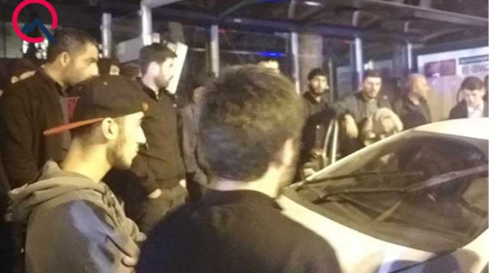 Bakıda avtomobil avtobus dayanacağına çırpıldı - Sürücünün boynu sındı   - FOTO