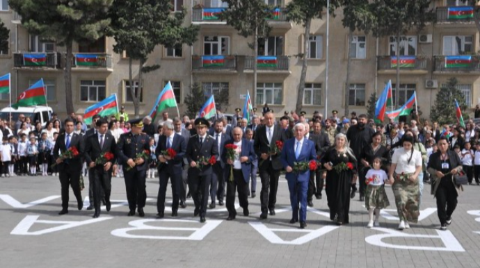 Pirallahıda şəhidlərə həsr olunmuş tədbir keçirildi - FOTOLAR 