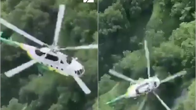Gürcüstanda xilasetmə helikopteri qəzaya uğradı - ANBAAN VİDEO 