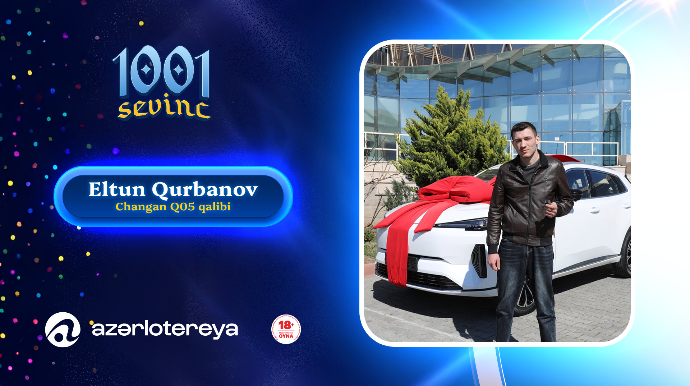 Şəmkirli 22 yaşlı gənc “1001 Sevinc”dən avtomobil qazandı 