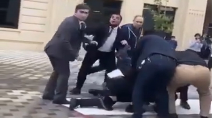 Bakıda Landau məktəbində DAVA: Polis araşdırmaya başladı - VİDEO 