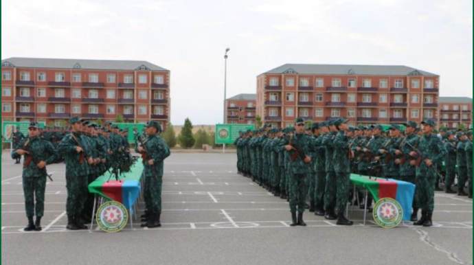 Gənc əsgərlərin andiçmə mərasimləri keçirilib