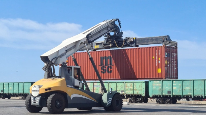 Transxəzər marşrutu üzrə konteyner daşımaları 3 dəfə artdı