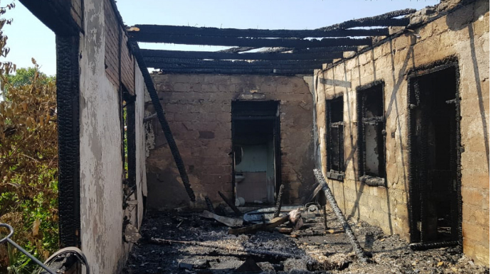 Mingəçevirdə evdə yanğın olub