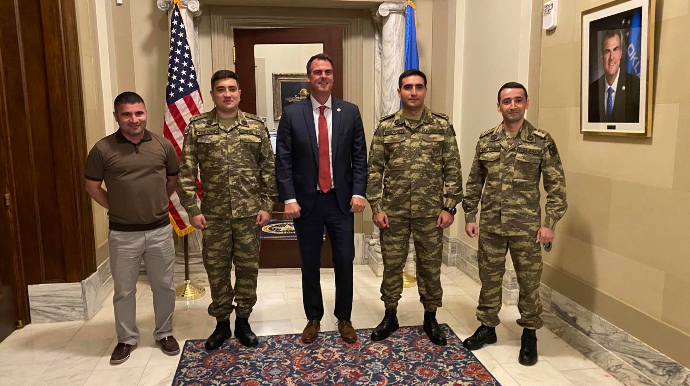 Hərbçilərimiz Oklahoma ştatında amerikalı həmkarları ilə görüşdü - FOTO