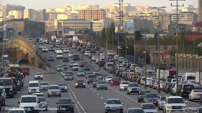Bakıda sıxlıq olan yollar - SİYAHI  - FOTO
