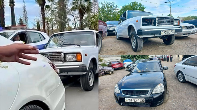 Qabağı göydə “VAZ”larla şou: Toy karvanındakı sürücülər yerindəcə SAXLANILDI   - VİDEO