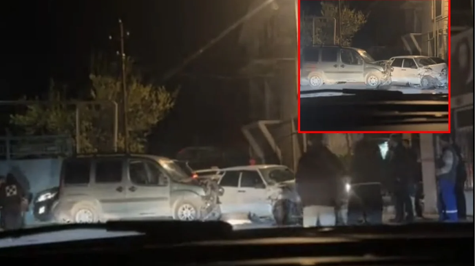 Binədə iki avtomobil TOQQUŞDU: Xəsarət alan var - FOTO - VİDEO 