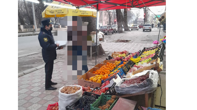 İsmayıllıda qanunsuz küçə ticarəti ilə məşğul olanlar cərimələnib - FOTO