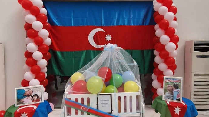 Vətən müharibəsi şəhidinin övladı dünyaya gəlib  - FOTO