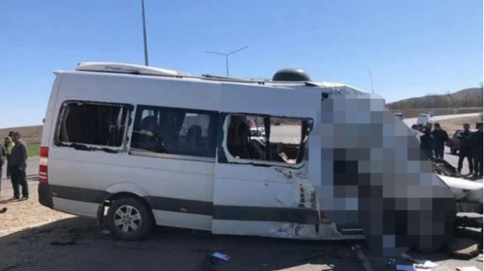 Şəmkirdə ağır qəzada yeddi nəfər həlak oldu  - FOTO - YENİLƏNİB