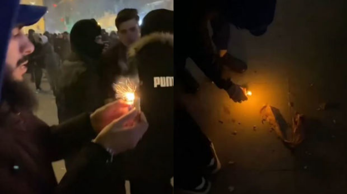 В Гяндже арестованы забросавшие людей пиротехникой в новогоднюю ночь   - ФОТО - ВИДЕО