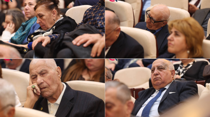 Elmlər Akademiyasında maraqsız iclas - Alimlər yatdı - FOTOLAR