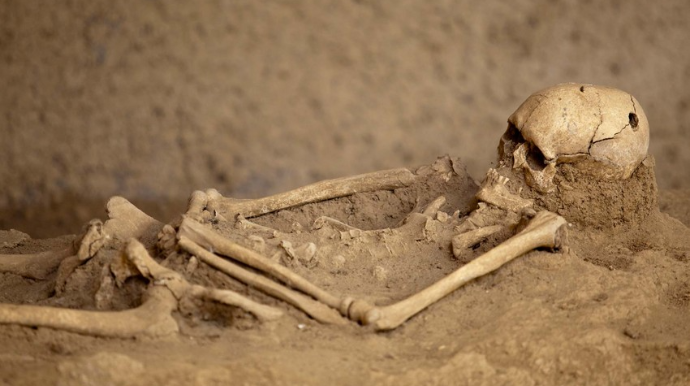 Bakıda insan skeletinin kəllə və sümükləri aşkarlanıb 