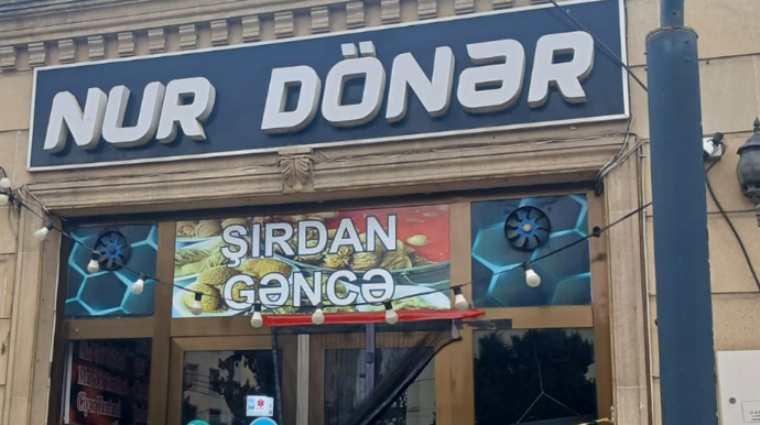 Gəncədə şagirdlərin zəhərləndiyi dönərxana bağlandı - FOTOLAR 