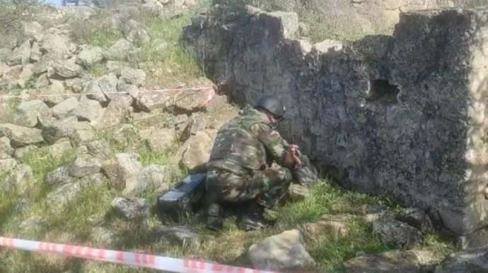 Sabunçuda qumbara və partladıcı aşkarlanıb - VİDEO 