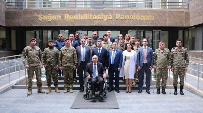Reabilitasiya kursu keçən müharibə əlilləri ilə növbəti görüş olub  - FOTO