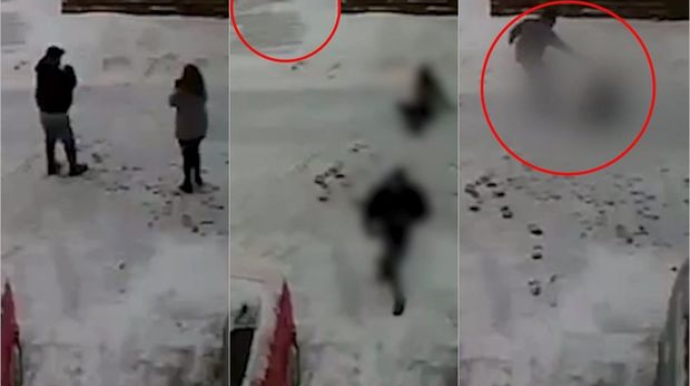 Həyətinə qar tökdükləri üçün qonşularını güllələdi - VİDEO