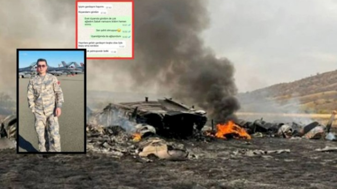Təyyarə qəzasında həlak olan gizirin son yazışması: "Yuxuda gördüm ki, şəhid olmusan" — FOTO 