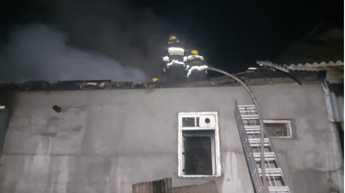 Goranboyda ikimərtəbəli evdə yanğın olub
