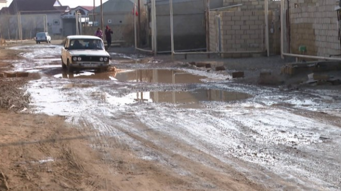 Bu küçənin sakinlərinin yol dərdi illərdir ki, bitmir - VİDEO 