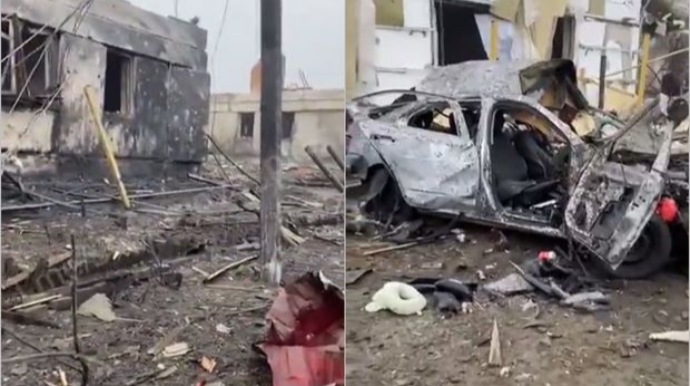 Rusiyanın hərbi təyyarəsində nasazlıq yarandı, raket Voronejə düşdü - FOTO