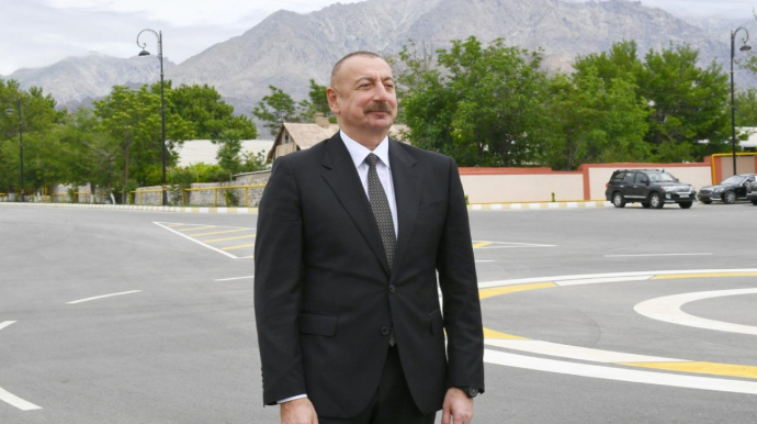 İlham Əliyev Ağdamda daha bir açılışda iştirak etdi 