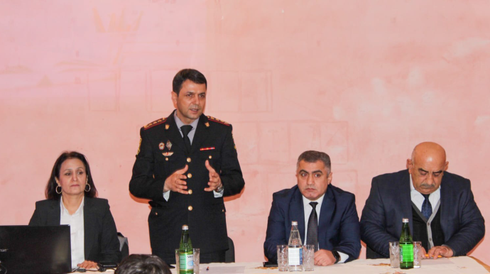 Astarada polis məktəblilərlə maarifləndirici görüş keçirib  - FOTO