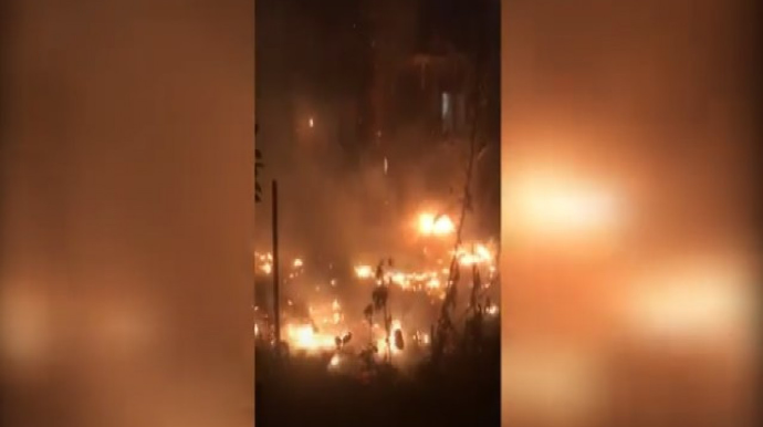 Bakıda ağaclıq sahədə yanğın baş verib - VİDEO 