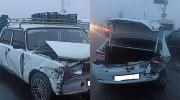 İrəvanda körpüdə 27 avtomobil toqquşdu; geriyə bu mənzərə qaldı - FOTO   - VİDEO