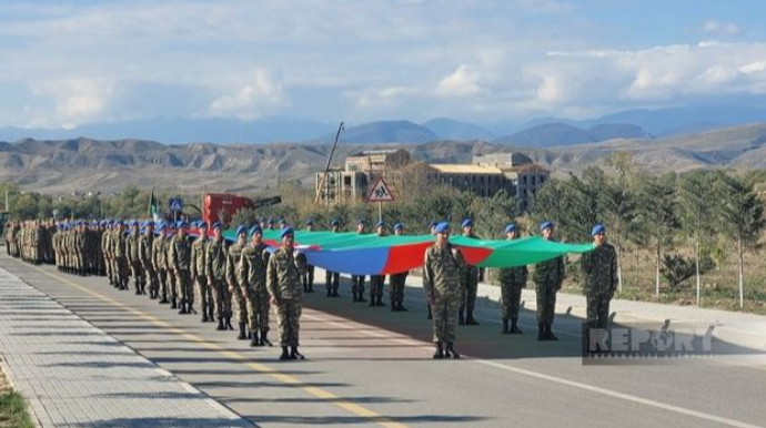 Zəngilanda Zəfər Günü münasibətilə hərbçilərin yürüşü keçirilib