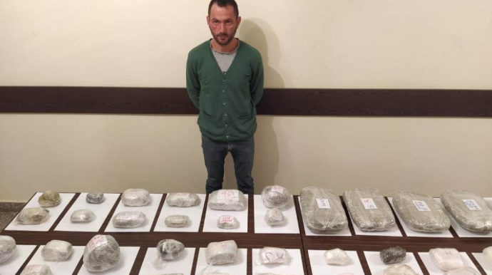 Sərhəddə 20 kiloqramdan çox narkotik vasitə aşkarlanıb - FOTO 