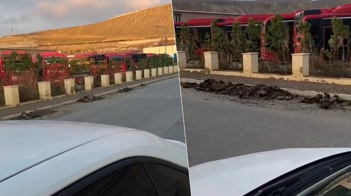Bakıda illərdir istifadəsiz qalan avtobuslar - VİDEO