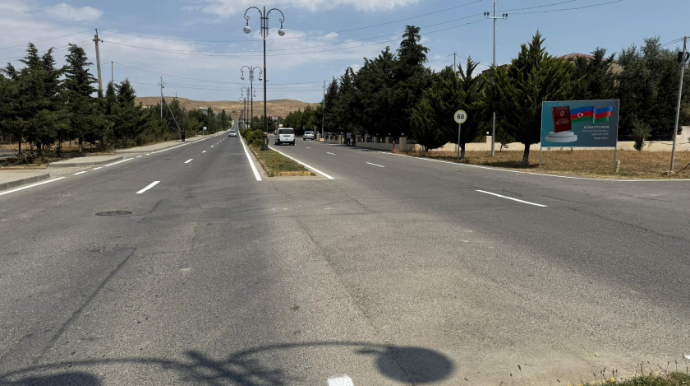 Qobustanda yol nişanlanma işləri həyata keçirildi - FOTO
