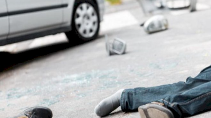 Goranboyda maşın piyadanı vurub 