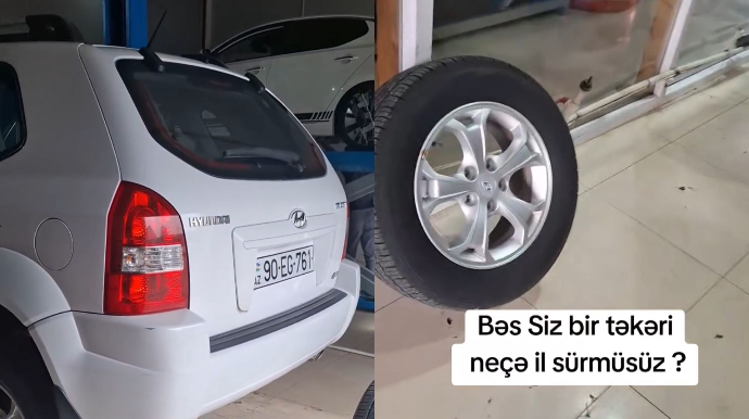 Alınan gündən təkərləri zavod istehsalı olan 17 illik maşın ustanı təəccübləndirdi  - VİDEO