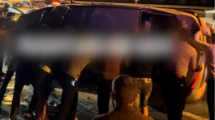 Aeroport yolunda maşın aşdı: ÖLƏN VƏ YARALANANLAR VAR - VİDEO