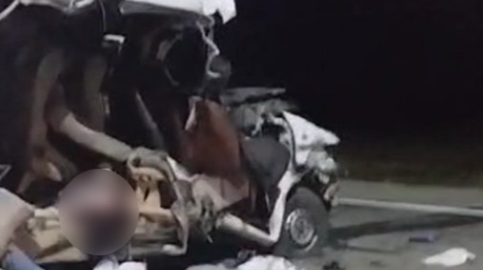 Yeddi nəfərin öldüyü qəzadan görüntülər - FOTO