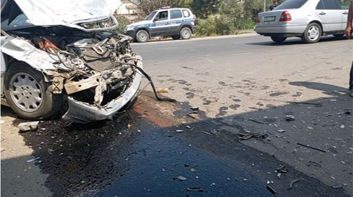 Mingəçevirdə qəza oldu - Yaralanan var 