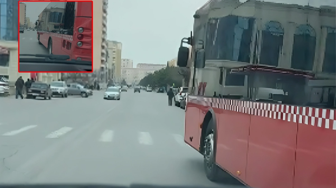 Sumqayıtdakı 7 nömrəli marşrut avtobuslarından şikayət - "Sürücülər qaydaları saymır"  - VİDEO
