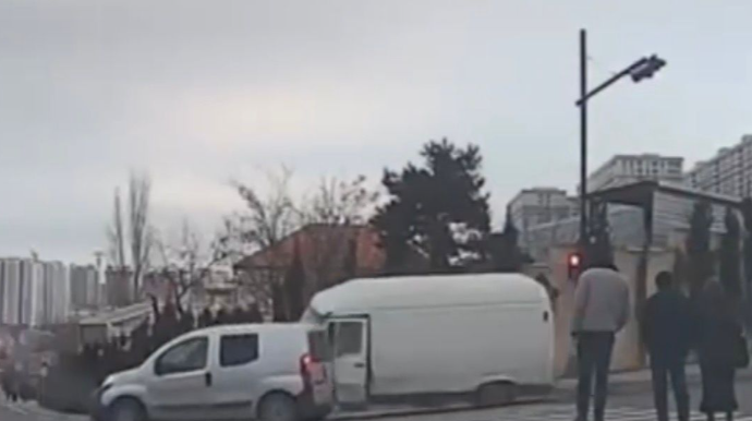 Zığ yolunda baş verən zəncirvari qəzanın ANBAAN VİDEOsu 