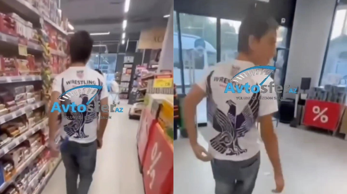 Bakıda gənc mağazadan oğurluq edib sosial şəbəkədə paylaşdı – VİDEO