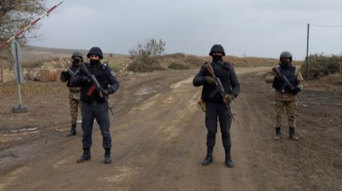 Azərbaycan polisi Cəbrayılda  - FOTO